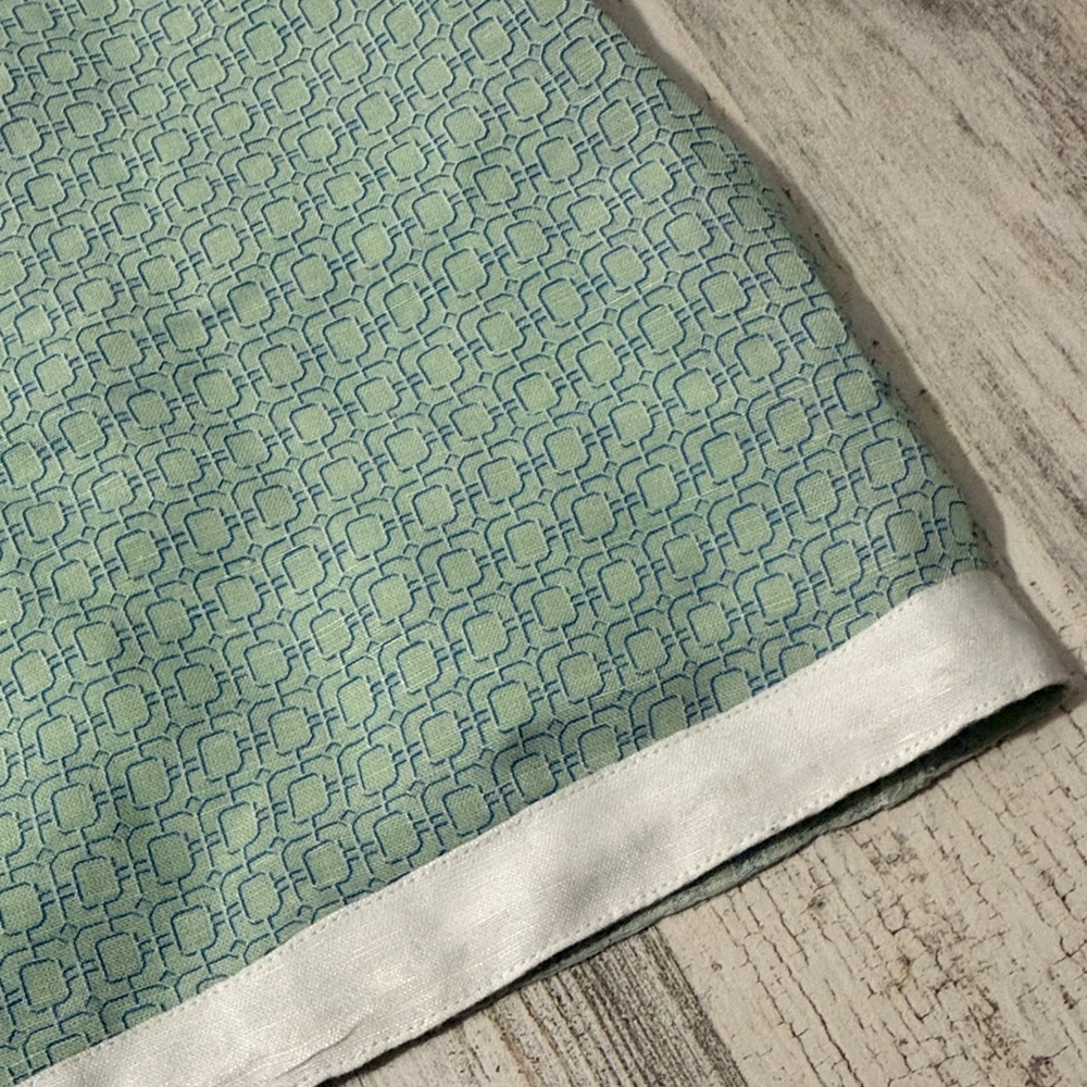 Sewing Down South X Crown & Ivy Mint Green Sleeveless Blouse linen blend xxl - Picture 6 of 10